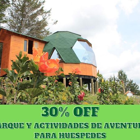 Glamping Y Chalet Aventura Park Villa De Leyva La Periquera Eksteriør billede