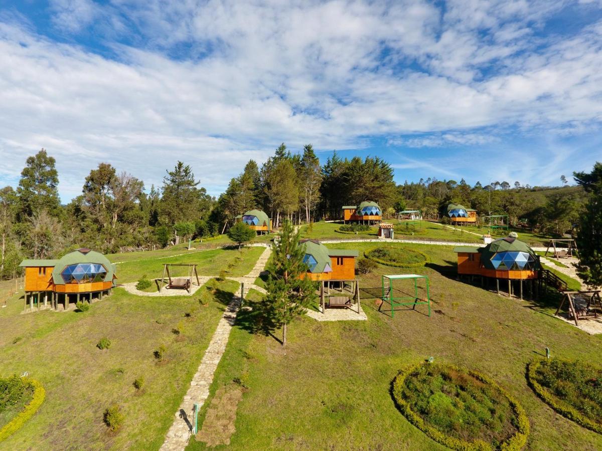 Glamping Y Chalet Aventura Park Villa De Leyva La Periquera Eksteriør billede