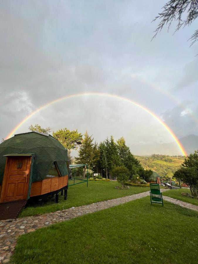 Glamping Y Chalet Aventura Park Villa De Leyva La Periquera Eksteriør billede