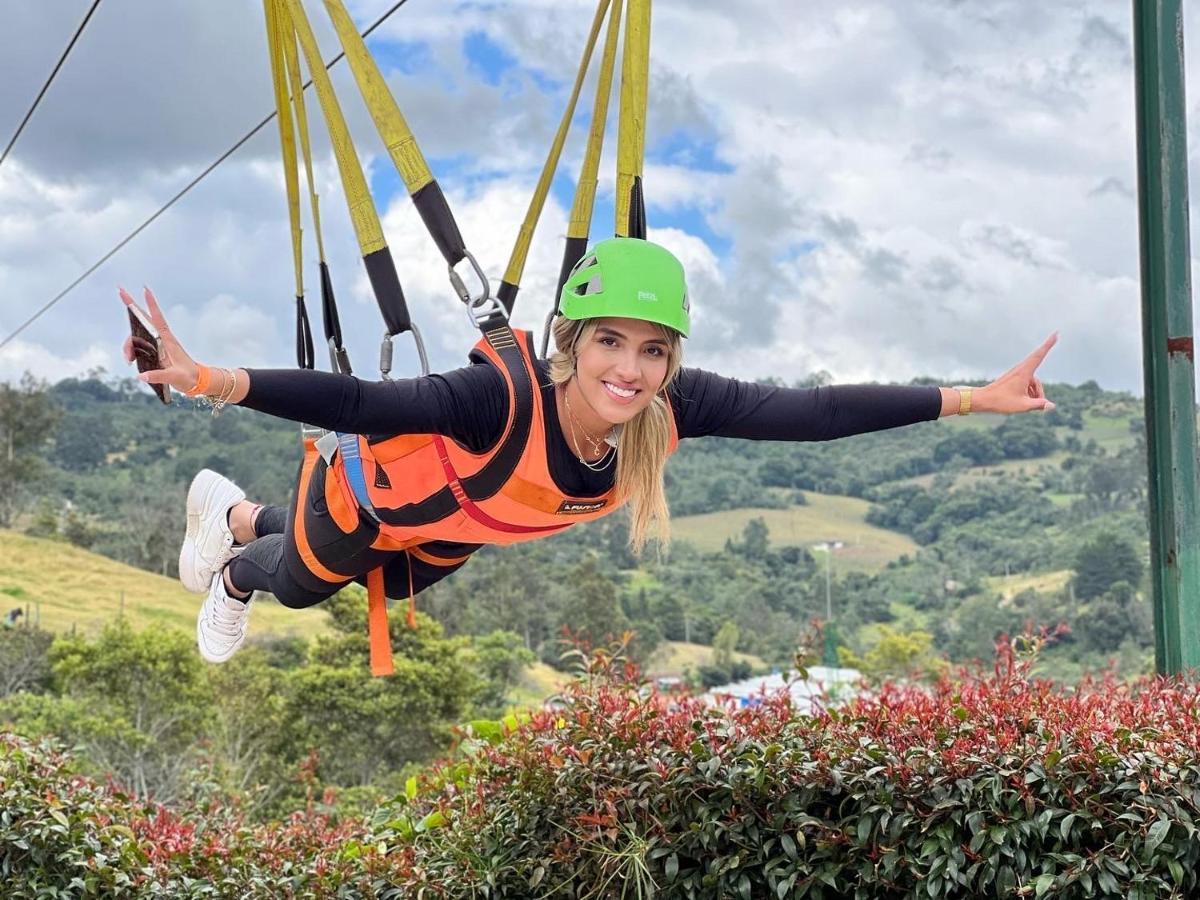 Glamping Y Chalet Aventura Park Villa De Leyva La Periquera Eksteriør billede