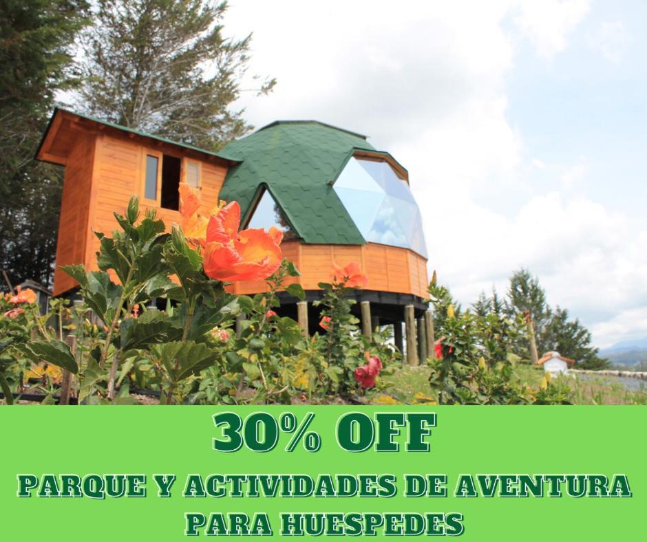 Glamping Y Chalet Aventura Park Villa De Leyva La Periquera Eksteriør billede