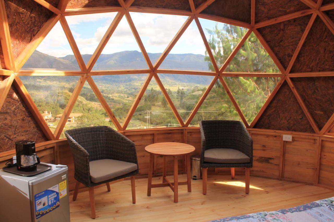 Glamping Y Chalet Aventura Park Villa De Leyva La Periquera Eksteriør billede
