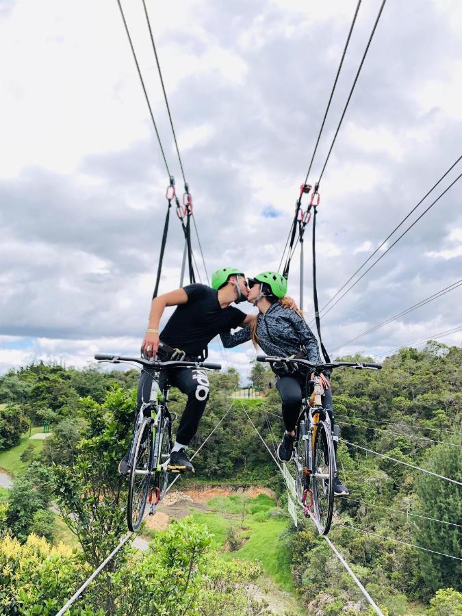 Glamping Y Chalet Aventura Park Villa De Leyva La Periquera Eksteriør billede